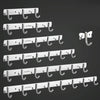 304 Stainless Steel No Punching Door Rear Coat Hook, Specification: 7 Hooks