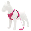 Reflective Dog Vest Harness, Breathable Mesh, XL, Rose Red