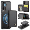 For Samsung Galaxy A26 5G JEEHOOD J05 Business Magnetic Style RFID Leather Phone Case(Black)