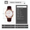 SKMEI 1581 Creative Fashion Men Watch Simple Casual Outdoor Sports Waterproof Two-Pin Quartz Watch(Gold Coffee)