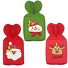 Foldable Apple Gift Packaging Bag Creative Non-Woven Bag Christmas Decoration(Snowman)