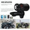 CS-834A3 Multi-function Motorcycle Waterproof Aluminium Alloy Mobile Phone Dual USB Charger Cigarette Lighter with Digital Display Switch(Grey)