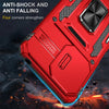 For Xiaomi Redmi 12 Armor PC + TPU Camera Shield Phone Case(Red)