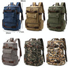 Travel Canvas Large Capacity Computer Backpack(Blue)