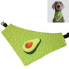 Avocado Dog Scarf L | Waterproof & Absorbent Bib | Drool Towel