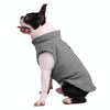 Grey Fleece Dog Coat, XL | French Bulldog, Pug | Winter Warm