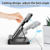 S80-A 3-in-1 Portable Magnetic Foldable Wireless Charger Phone Watch Earphone Charger(White)