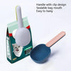 Pet Food Spoon with Bag Clip - Grey/Green