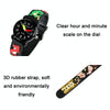 JNEW A335-86172 Children Cute Cartoon 3D Dinosaur Waterproof Silicone Strap Quartz Watch(Rubber Shell Blue)