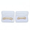 Hip-HopGold-Plated Micro-Inlaid Zircon 8 Gold Braces, Colour: Gold Upper Teeth