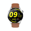 Ochstin 5HK3 Plus 1.36 inch Round Screen Bluetooth Smart Watch, Strap:Leather(Silver)