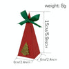 10pcs Christmas Candy Boxes Triangle New Year Party Xmas Gift Paper Packaging Box, Style: Gloves