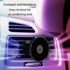 Car Universal Rotating Magnetic Cell Phone Holder With Hook Air Vent Car Navigation Bracket(Black)