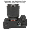 For Sony ILCE-7CM2 / A7C II / A7CR Litchi Texture Soft Silicone Protective Case(Black)