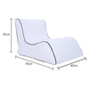 BB1803 Foldable Portable Inflatable Sofa Single Outdoor Inflatable Seat, Size: 70 x 60 x 55cm(White)