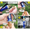 KANEED High Pressure Water Hose Nozzle Copper Water Gun Head for Home Car Washing(Blue)