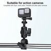 360 Rotation Adjustable Action Camera Bike Motorcycle Handlebar Holder(Black)