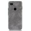 Shockproof Litchi Texture PC + PU Case for Google Pixel 3a XL(Gray)