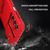 For Samsung Galaxy A36 Stereoscopic Holder Sliding Camshield Phone Case(Red)