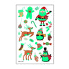 10pcs Christmas Glow Waterproof Cartoon Tattoo Sticker(WS-K122)