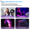LUXCeO P100 RGB Photo Video Light Stick Handheld Fill Light with Remote Control & Grid Softbox