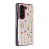 For Samsung Galaxy Z Fold5 Printed Double Buckle RFID Anti-theft Phone Case(Dried Flower World)