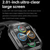ZW66 2.01 inch BT5.1 Fitness Wellness Smart Watch, Support Bluetooth Call / Sleep / Blood Oxygen / Heart Rate / Blood Pressure Health Monitor(Silver)