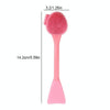 Hand-Held Silicone Cleansing Brush And Mask Brush Pink Double-head Fish Tail