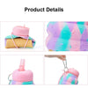 Cute Cartoon Foldable Sports Water Bottle, Color: Kitten (Pink)