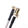 RG316 SMA Female to MMCX Male Right Angle Cable 15cm