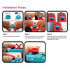 Left + Right Gamepad Rocker Cap Button Cover for Switch(Green+Red)