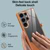 For Samsung Galaxy S23 FE 5G Litchi Texture TPU Hybrid Acrylic Phone Case(Grey)