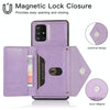 For Samsung Galaxy A21s Multi-functional Cross-body Card Bag TPU+PU Back Cover Case with Holder & Card Slot & Wallet(Purple)