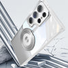 For Samsung Galaxy S25 Ultra 5G 360 Holder MagSafe Acrylic Hybrid TPU Phone Case(Frosted White)