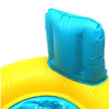 PVC Parent-child Double Swimming Circle Yacht without Tent, Size: 100 x 70cm(Marine Fish - Blue)