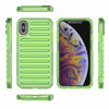 For iPhone XS Max High Transparency TPU Hybrid PC Airbag Phone Case(Transparent Green)