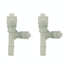 2pcs / Set For Cadillac Car Heater Hose Connector 15055343(White)