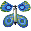 Magic Science Novelty Flying Butterfly Toy Magic Props(Blue)