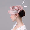 Bridal Headwear Retro Style Linen Hat(Meat Meal)