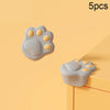 5 PCS Children Silicone Table Anti-Collision Protection Corners Guard(Claw Face Gray)
