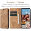 For Samsung Galaxy S25+ 5G CaseMe 013 Multifunctional Horizontal Flip Leather Phone Case(Brown)