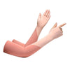 1 Pair  Summer Ice Silk Sunscreen Sleeves Riding and Driving UV Protection, Color: Orange(One Code)