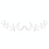 Simple Moon Star Stud Earrings for Women Birthday Gift Jewelry(Silver)