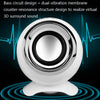BOAI 072 Notebook Desktop Computer Speaker USB Multimedia Mini Audio(White)
