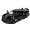 1:32 Alloy Sports Car Model With Sound And Light Boy Toy Car Decoration(Bright Black)