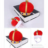 Red Velvet Pet Crown Hat (S) - Dog & Cat Costume Accessory