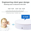 15cm Adjustable Speed Rotating Display Stand Props Turntable(White Velvet)