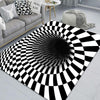 3D Geometric Stereo Trap Vision Living Room Bedroom Carpet, Size: 60x90cm(Rectangular Visual A)