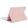 T098B Integrated Ultra-thin Candy Colors Bluetooth Keyboard Tablet Case for iPad Air 4 10.9 inch (2020), with Stand & Pen Slot(Pink)