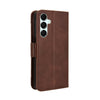 For Samsung Galaxy A16 5G Skin Feel Calf Texture Card Slots Leather Phone Case(Brown)